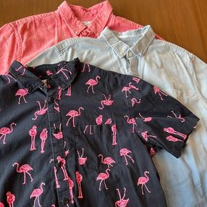 Men’s Old Navy Vacation 3-pack short sleeved button down